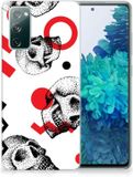 Samsung Coque arrière en silicone Samsung Galaxy S20 FE Skull Rouge