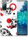 Samsung Coque arrière en silicone Samsung Galaxy S20 FE Skull Rouge