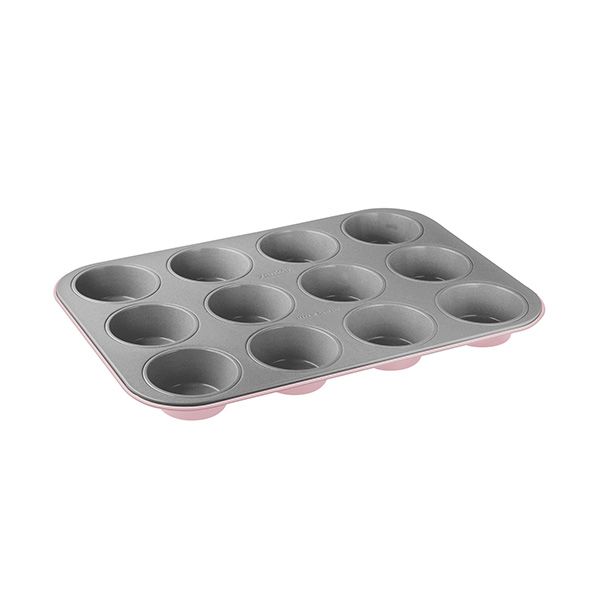Zenker 9153 Bakvorm - Rechthoekig - Zilver/Roze - 38.5 x 26.5 cm