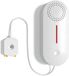 Détecteur de fuite d'eau sans marque - Détecteur intelligent - Sécurité domestique - Connectivité WiFi - 90x38x20mm - Blanc