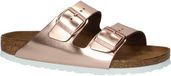 Birkenstock Arizona Comfort Slippers Dames Maat 42 Roze Metallic Copper LED