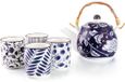 Ibili Flora Theepot 4 Bekers Paars