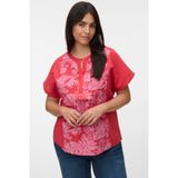 VERO MODA CURVE gebloemde top roze