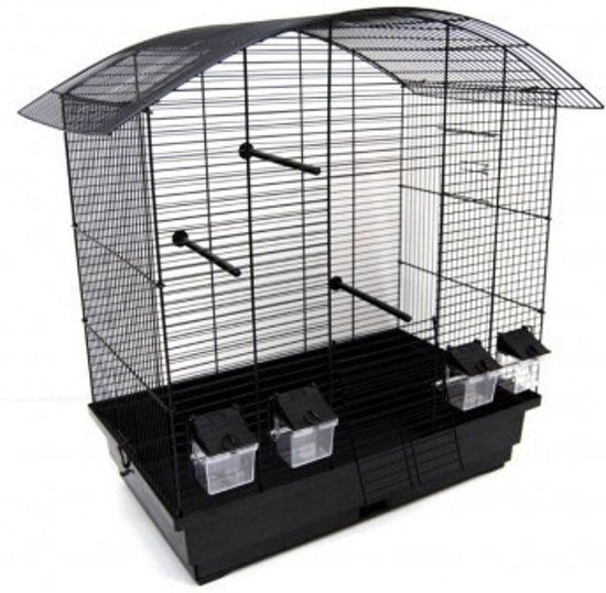 Vogelkooi Ula Zwart/Zwart
