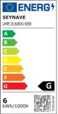 Paperflow LED-bureaulamp IRENE, wit, inductielader, 6 watt