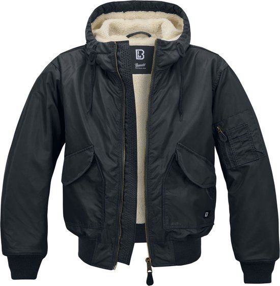 Brandit CWU Hooded Heren Tussenseizoensjas - Zwart - M
