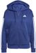 adidas Damescapuchon met volledige rits Essentials 3-Stripes Blauw/Wit S