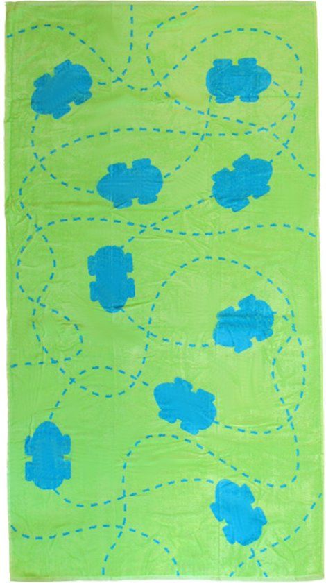 Autoos Strandlaken - 86x160 cm - Blauw/Groen