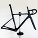 Cadre de vélo de course RF035 - Entièrement en carbone - Aérodynamique - Freins à disque - Convient aux pneus jusqu'à 700 x 32C - Passage de câbles interne, BSA et Di2 - 485 mm, noir, sans logo