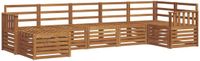 vidaXL Acacia Hout Hoek Loungeset Naturel