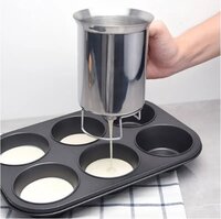 Bakeware RVS Pannenkoekbeslagdispenser - 1L - Grijs