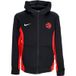 Nike Veste de survêtement à capuche pour hommes Nba Dri-fit Showtime Sweat à capuche entièrement zippé Torrap Noir/Rouge Université/Blanc
