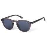 BOTANIQ Ronde acetaatbril in grijs voor unisex, optioneel met gezichtssterkte (model BIS-7017-108)