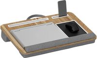 HOMCOM Bureau Monitorstandaard - MDF - 55,5x37x9cm - Eikenhout