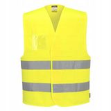 Portwest Veiligheidsvest Geel Dubbele ID-houder Maat XX/3X
