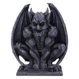 Nemesis Now Adalward 26 cm donkerzwarte groteske waterspuwerfiguur van hars, zwart, slim ontworpen, gotisch cadeau, gegoten uit de beste hars, handbeschilderd