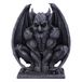 Nemesis Now Adalward 26 cm donkerzwarte groteske waterspuwerfiguur van hars, zwart, slim ontworpen, gotisch cadeau, gegoten uit de beste hars, handbeschilderd