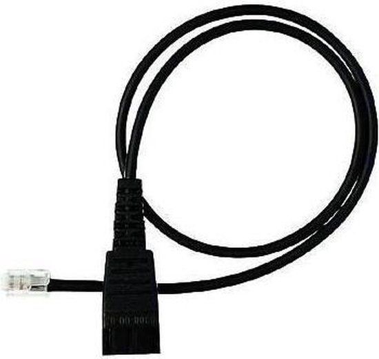 Jabra QD to RJ45 Straight Unbalanced version for GN1900/GN2000 and GN2100