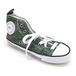 WAYTEX 931272V mandentas 23 x 8 x 11 cm met groene pailletten en witte veters