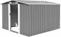 vidaXL Tuinschuur 257x298x178 cm metaal grijs