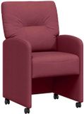vidaXL Stoelen 2 ststof wijnrood 57 x 67 x 95 cm