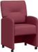 vidaXL Eetkamerstoelen met wieltjes 2 st stof wijnrood 57 x 67 x 95 cm