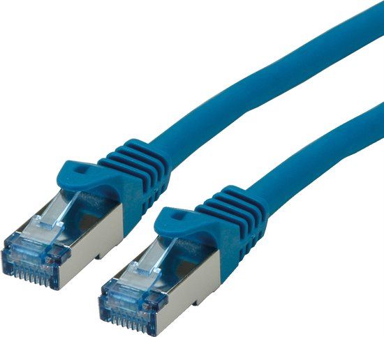 ROLINE Patchkabel Cat.6A S/FTP (PiMF) - 2m - Blauw