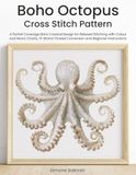 Boho Octopus Cross Stitch Pattern