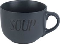 Cosy & Trendy Soepkom - donkergrijs - 11 cm