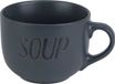 Cosy & Trendy Soepkom - donkergrijs - 11 cm