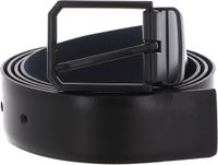 VALENTINO Leren Riem Bairone Belt W95 Nero / Blu Zwart