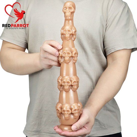 Mega Dildo Skull - 37CM - Flesh Colored