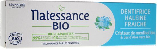 Natessance Biologische Frisse Adem Tandpasta - 75 ml