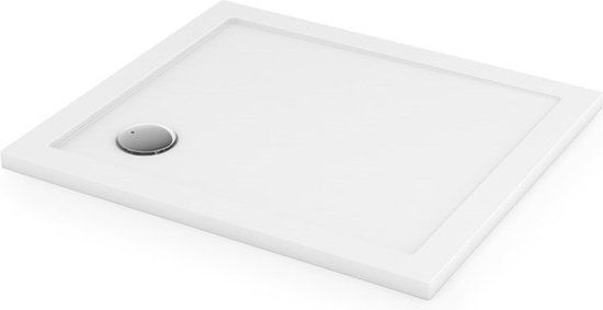 Maxaro Douchebak 90x80cm Rechthoek SMC Hoogglans Wit
