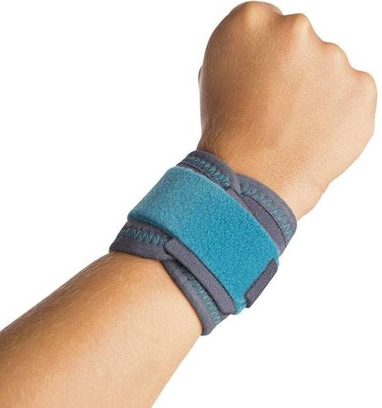 Orliman Kinder Polssupport Polsbrace / Polsbandje - One size - Voor kinderen van 6 t/m 12 jaar oud - grijs