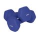JOYFURNOS Haltère hexagonal Paire 2,5 kg, Poids à main avec revêtement en néoprène pour entraînement à domicile, fitness et musculation, Bleu port