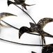 Handgeschilderd, decoratief metalen wandaccessoire, 45 x 104 x 8 cm, 100% metaal (1,5 mm), uniek design met wandophangfunctie, perfect voor woondecoratie