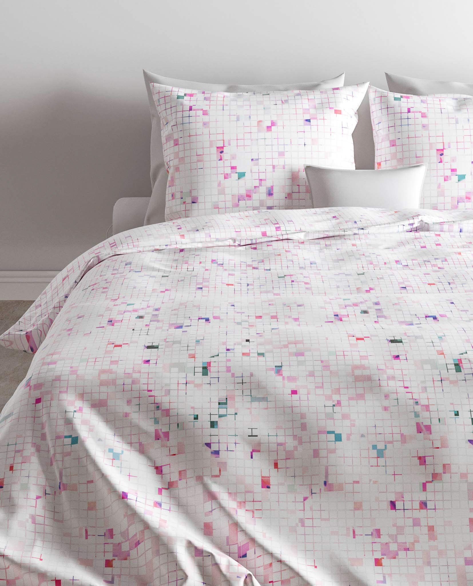 Zo!Home Jamie Dekbedovertrek - Eenpersoons - 140x200/220 cm - Pink