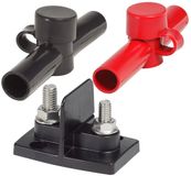 Blue Sea Systems Powerpost Dubbel 3/8" En 5/16" Rood/Zwart