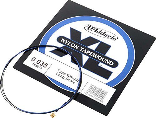 D'Addario TWB035 Nylon Tape Wound Bass Guitar String - .035