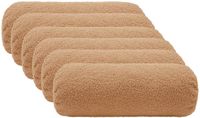 vidaXL Kussensloop 6 stuks HEERLEN Beige Ø 15 x 40 cm Bouclé