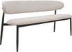Giga Meubel Banc de salle à manger Alexia - Beige/Brons - 160x55x77cm