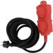 Rallonge électrique professionnel Dhome H07 Rn-f - 3g2,5 mm² - Bloc prises 4 prises 2p+t - IP44