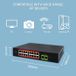Qoltec SWITCH Ethernet PoE réseau