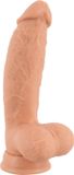 Realistixxx – Natuurlijke Rotatie Vibrator met Zuignap en Oplaadbaar Zeer Gedetailleerd – 21 cm – Beige