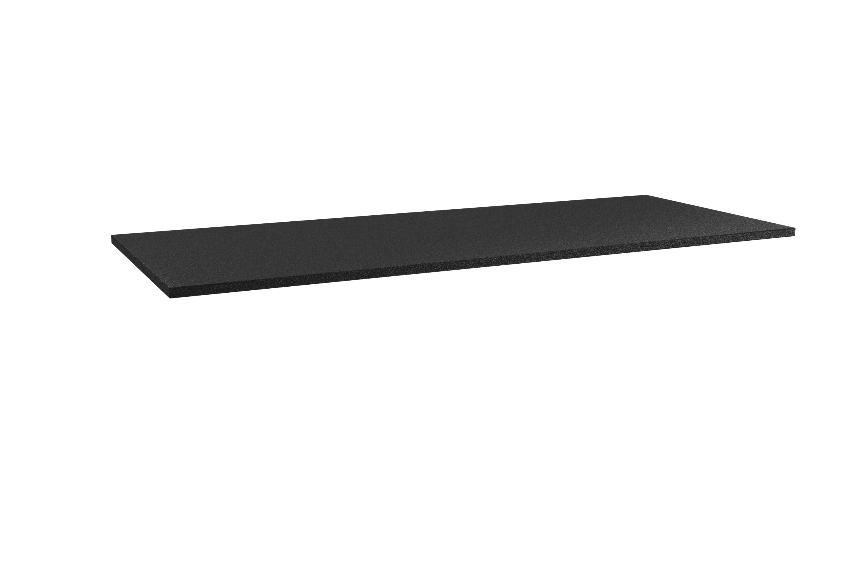 Storke Panton enkel of dubbel wastafelblad mat zwarte gepoedercoate mdf 130 x 52 cm