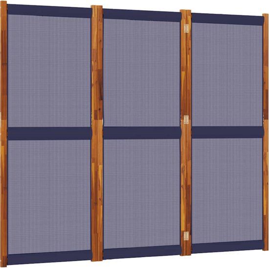 vidaXL Kamerscherm - 3 panelen - 210x180 cm - Donkerblauw