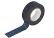 Afplakband Kuckuck Afplakband Masking Tape Washi Navy Blue 18 mm x 15 m