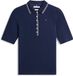 Tommy Hilfiger Dames Polo Lyocell Tipping Slim Polo Dark Night Navy Maat M