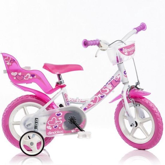 Dino Bikes Little Heart fiets 12 inch met handrem